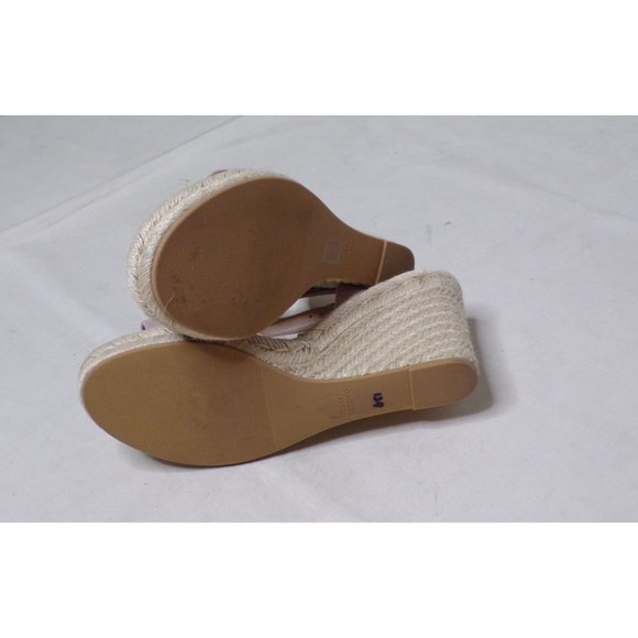 🆕 STUART WEITZMAN Espadrille Wedge Sandal Shoes Tan Beige 9 - Picture 7 of 9